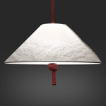 Hat Pendant - Japanese Red / Tyvek