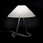 Hat Table Lamp - Graphite Grey / Tyvek