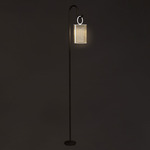 Clara Outdoor Lamp Stand - Bronze Lacquered