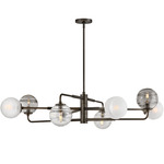 Oberon Chandelier - Black Oxide / Multicolor