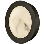 Cava Wall Sconce - Black Oxide / Cloudstone Glass