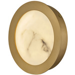 Cava Wall Sconce - Lacquered Brass / Cloudstone Glass