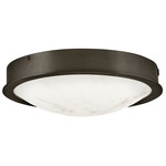 Cava Ceiling Light - Black Oxide / Cloudstone Glass