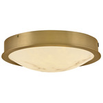 Cava Ceiling Light - Lacquered Brass / Cloudstone Glass