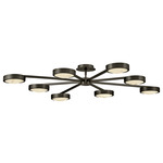 Cava Convertible Semi Flush Ceiling Light - Black Oxide / Cloudstone Glass Cava Convertible Semi Flush Ceiling Light - Black Oxide / Cloudstone Glass