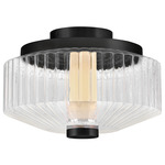 Reign Semi Flush Ceiling Light - Black