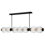 Reign Linear Chandelier - Black / Clear
