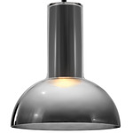 Ombra Pendant - Black / Smoke