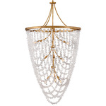 Myra Chandelier - Brass / Rock Crystal