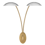 Glenn Wall Sconce - Heritage Brass / Chrome