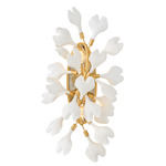 Audra Wall Sconce - Deluxe Gold / White