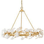 Audra Chandelier - Deluxe Gold / White