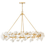 Audra Chandelier - Deluxe Gold / White
