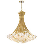 Marianne Chandelier - Deluxe Gold / White