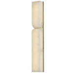 Alune Wall Sconce - Lacquered Brass / Alabaster