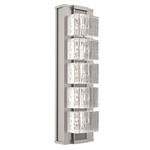 Tessera Wall Sconce - Beige Silver / Tessera Wave Cast Glass