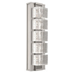 Tessera Wall Sconce - Beige Silver / Tessera Wave Cast Glass