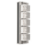 Tessera Wall Sconce - Beige Silver / Tessera Wave Cast Glass