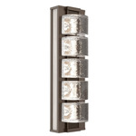 Tessera Wall Sconce - Flat Bronze / Tessera Orb Cast Glass