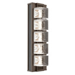 Tessera Wall Sconce - Flat Bronze / Tessera Orb Cast Glass
