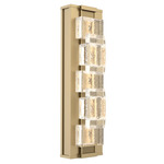 Tessera Wall Sconce - Gilded Brass / Tessera Tetro Cast Glass
