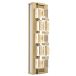 Tessera Wall Sconce - Gilded Brass / Tessera Tetro Cast Glass