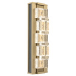 Tessera Wall Sconce - Gilded Brass / Tessera Tetro Cast Glass