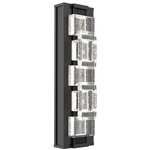 Tessera Wall Sconce - Matte Black / Tessera Tetro Cast Glass