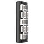 Tessera Wall Sconce - Matte Black / Tessera Tetro Cast Glass