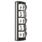 Tessera Wall Sconce - Matte Black / Tessera Facet Cast Glass