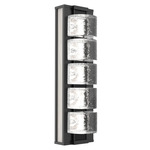 Tessera Wall Sconce - Matte Black / Tessera Orb Cast Glass