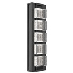 Tessera Wall Sconce - Matte Black / Tessera Pave Cast Glass