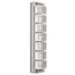 Tessera Wall Sconce - Beige Silver / Tessera Wave Cast Glass