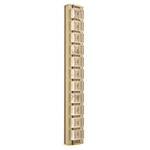 Tessera Wall Sconce - Gilded Brass / Tessera Pave Cast Glass