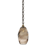 Ellisse Diamond Chain Pendant - Flat Bronze / Optic Bronze