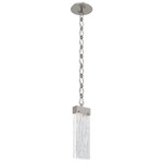 Parallel Diamond Chain Pendant - Beige Silver / Clear Granite