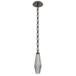 Aalto Diamond Chain Pendant - Flat Bronze / Optic Smoke