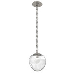 Aster Gem Diamond Chain Pendant - Beige Silver / Clear Zircon