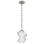 Mesa Diamond Chain Pendant - Beige Silver / Mesa Clear