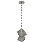 Mesa Diamond Chain Pendant - Beige Silver / Mesa Smoke