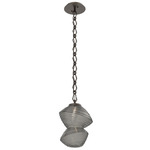 Mesa Diamond Chain Pendant - Flat Bronze / Mesa Smoke
