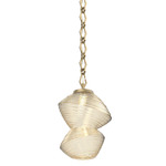 Mesa Diamond Chain Pendant - Gilded Brass / Mesa Amber