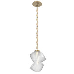 Mesa Diamond Chain Pendant - Gilded Brass / Mesa Clear