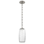 Vessel Diamond Chain Pendant - Beige Silver / Clear