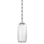 Vessel Oval Chain Pendant - Beige Silver / Clear