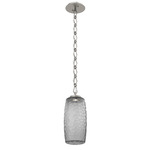 Vessel Diamond Chain Pendant - Beige Silver / Smoke