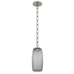 Vessel Oval Chain Pendant - Beige Silver / Smoke