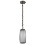 Vessel Diamond Chain Pendant - Flat Bronze / Smoke