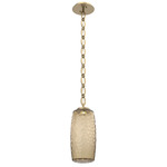 Vessel Oval Chain Pendant - Gilded Brass / Bronze