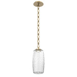 Vessel Diamond Chain Pendant - Gilded Brass / Clear